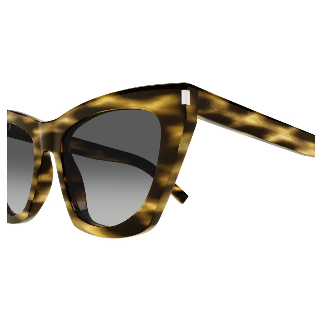 Saint Laurent Sl 214 Kate Oversized Tortoiseshell Cat-Eye Sunglasses