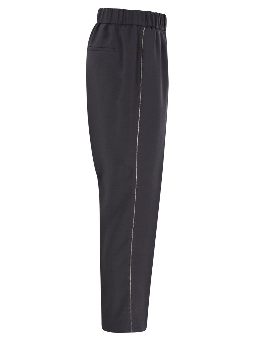 Peserico Stretch Viscose Technical Canvas Soft Pants