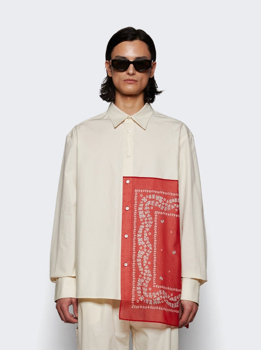 Lanvin Rateau Bandana Boxy Shirt - Off White