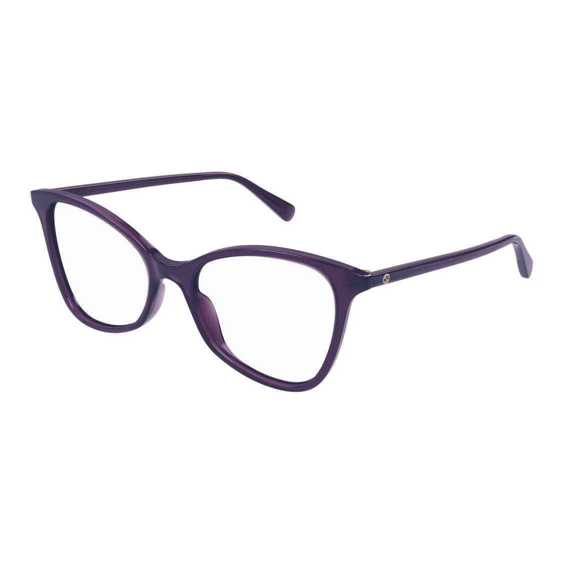 Gucci Gg1360o Translucent Deep Purple Cat-Eye Eyeglasses