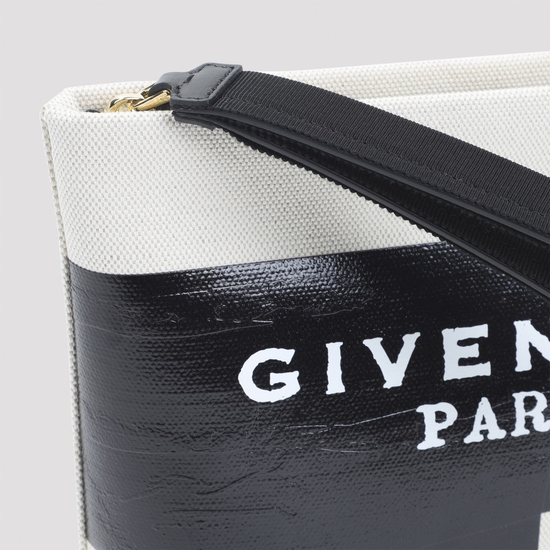 Givenchy Beige Slack Cotton Logo Pouch