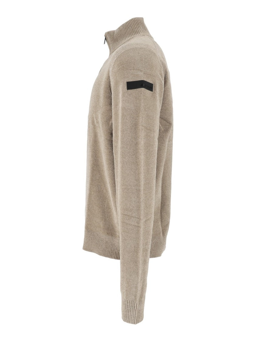 Rrd Plush Velvet Full-Zip Knit Sweater