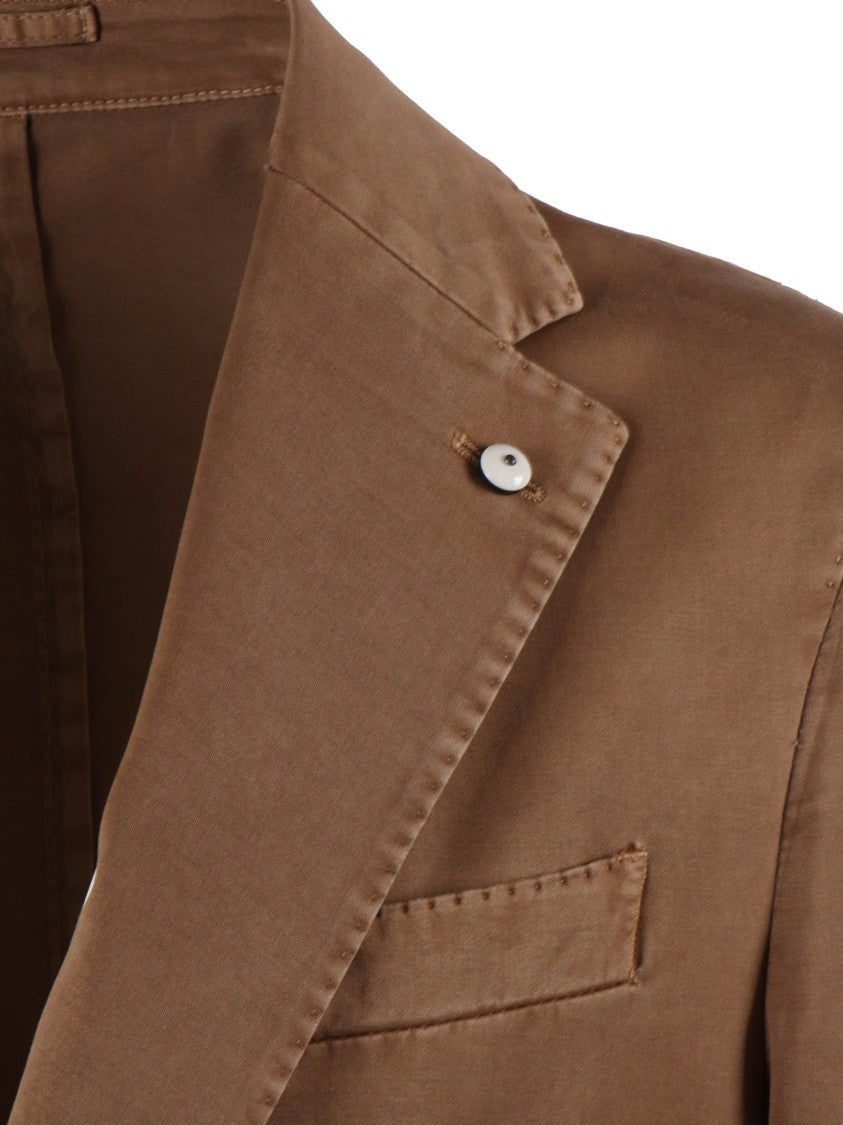 L.B.M. 1911 Brown Tailored Drop S Blazer