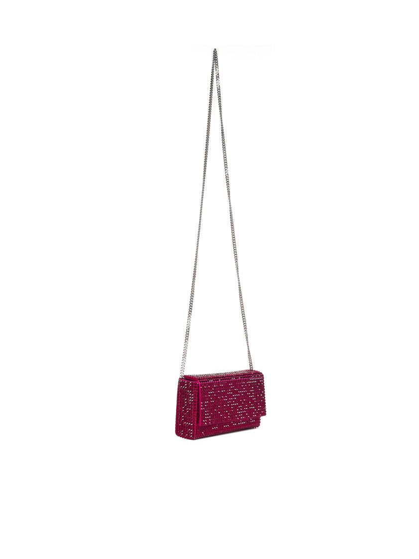 Amina Muaddi Super Amini Paloma Ruby Clutch