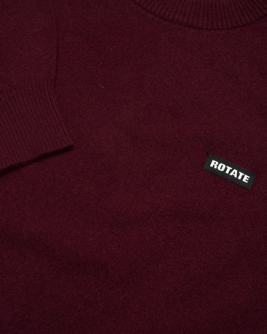 Rotate Zinfandel Basic Crewneck Sweater