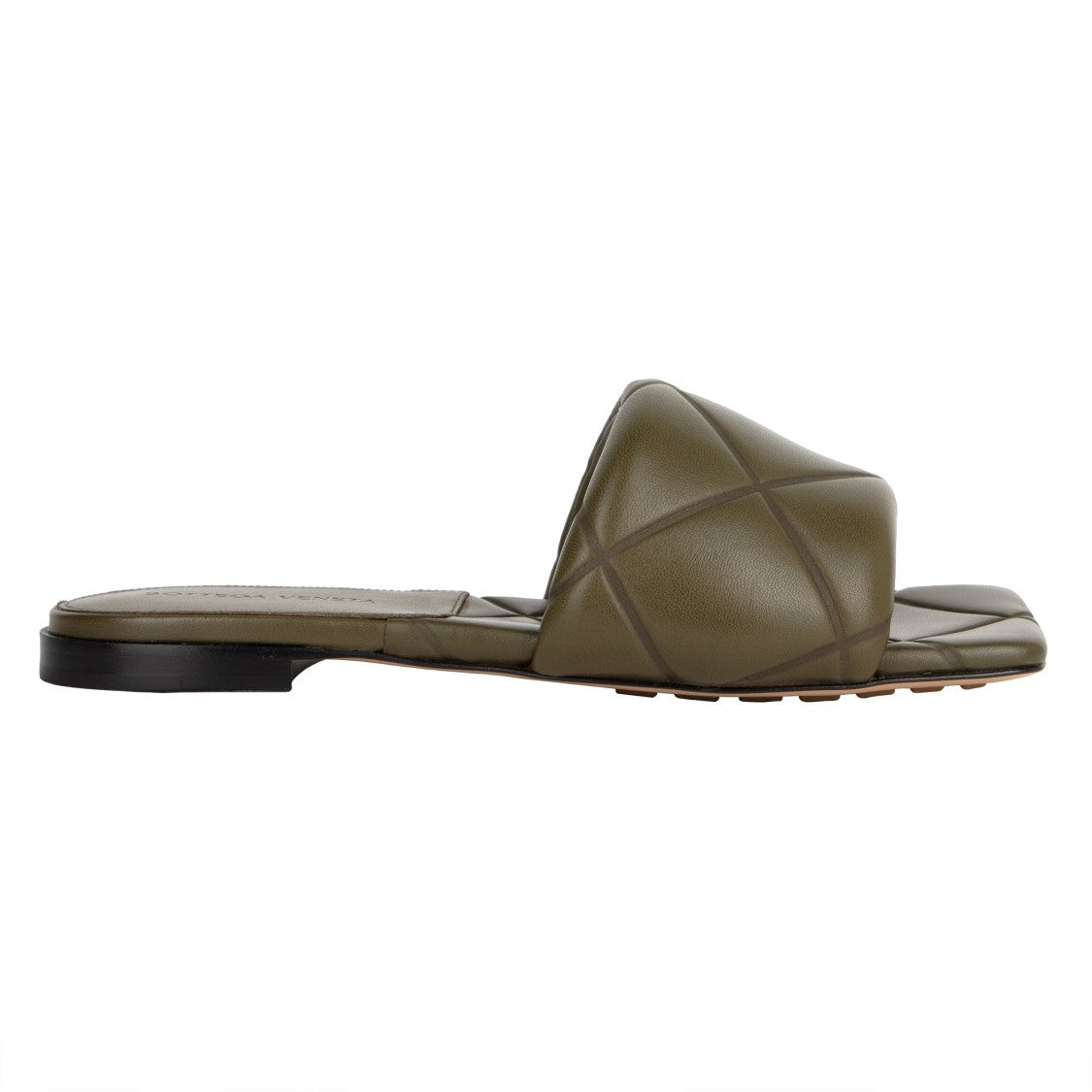 Bottega Veneta Rubber Lido Slide Green
