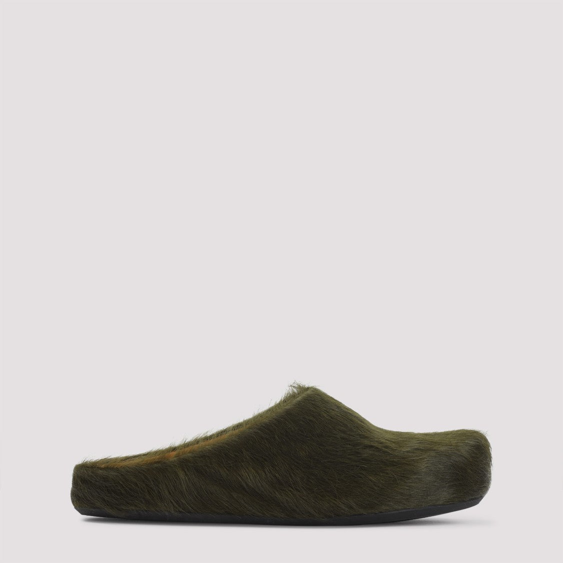 Marni Deep Sage Calf Hair Fussbett Sabot Mules