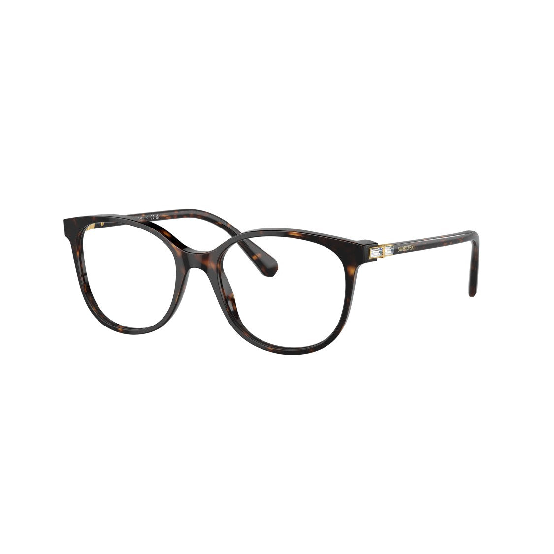 Swarovski 0Sk2002 Rounded Tortoiseshell Acetate Sunglasses With Cat-Eye Detail