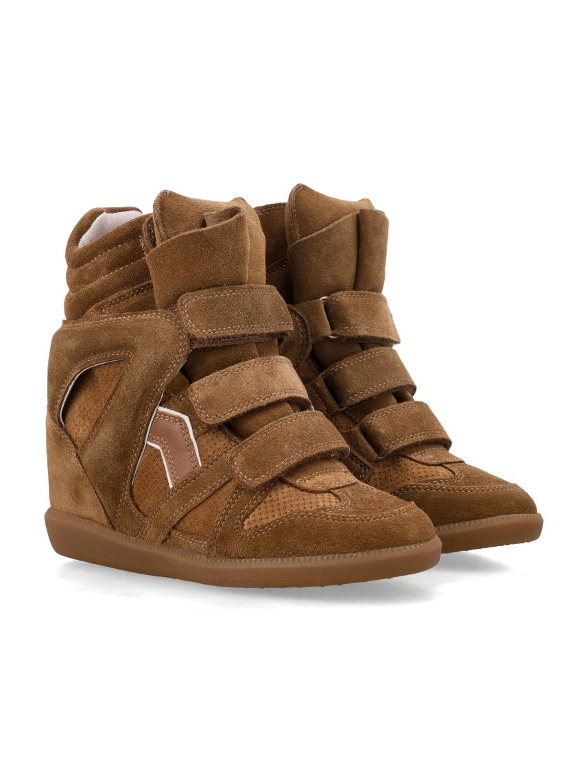Isabel Marant Suede Wedge Sneakers With Internal Elevation