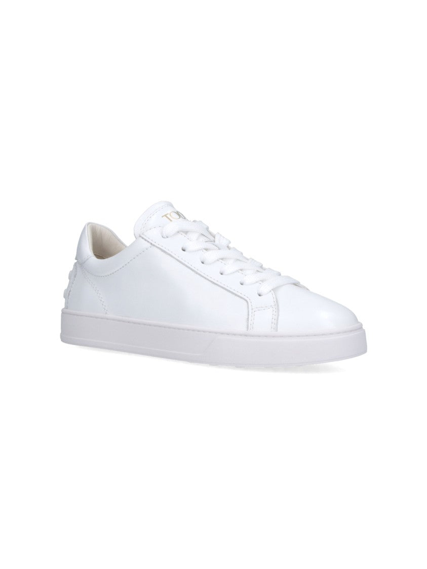 Tod's White Calf Leather Sneakers