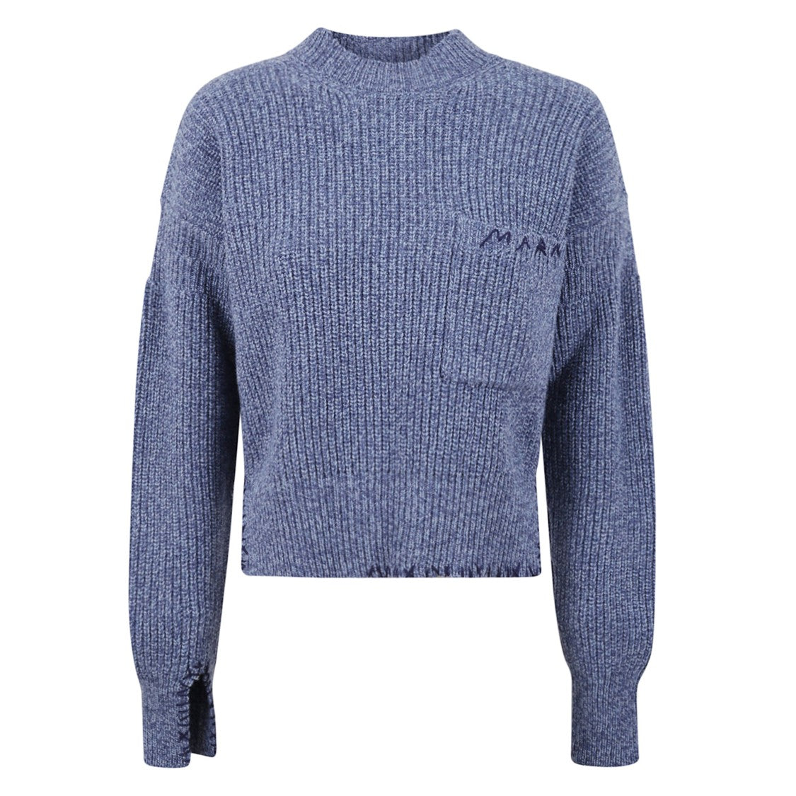 Marni Mock-Neck Wool Sweater