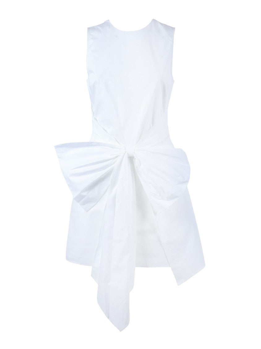 Rotate White Bright Bow Sleeveless Mini Dress