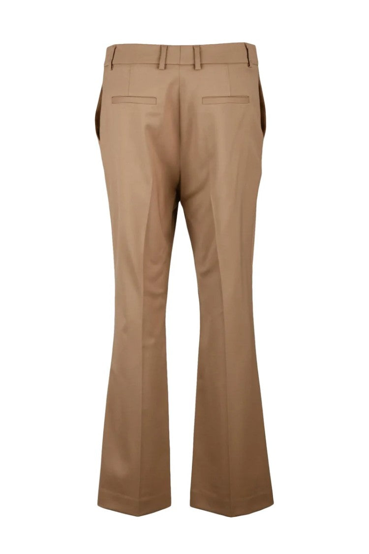 Ql2  Quelledue Straight Leg Pants Virgin Wool - Beige