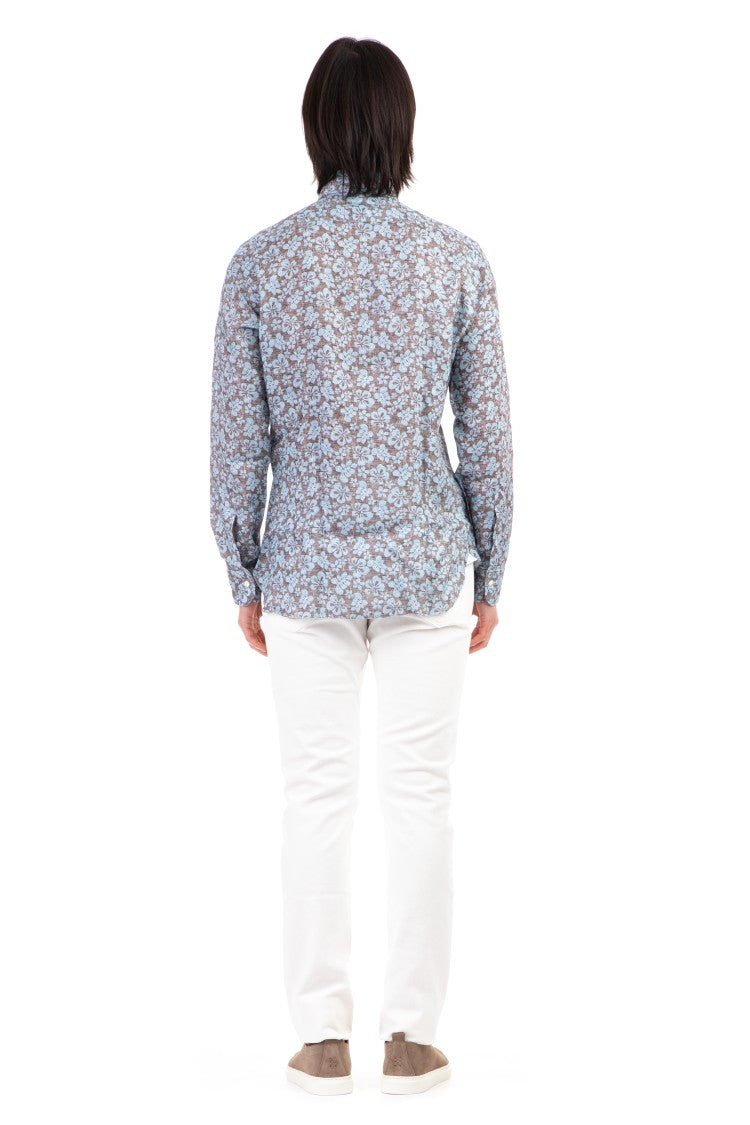 Barba Dandylife Floral Linen Shirt