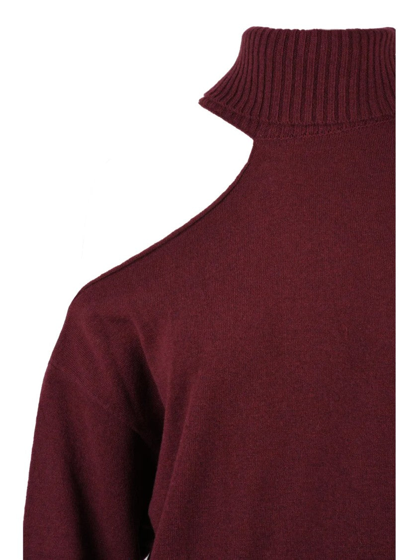 Aniye By Red Asymmetrical Virgin Wool Sweater