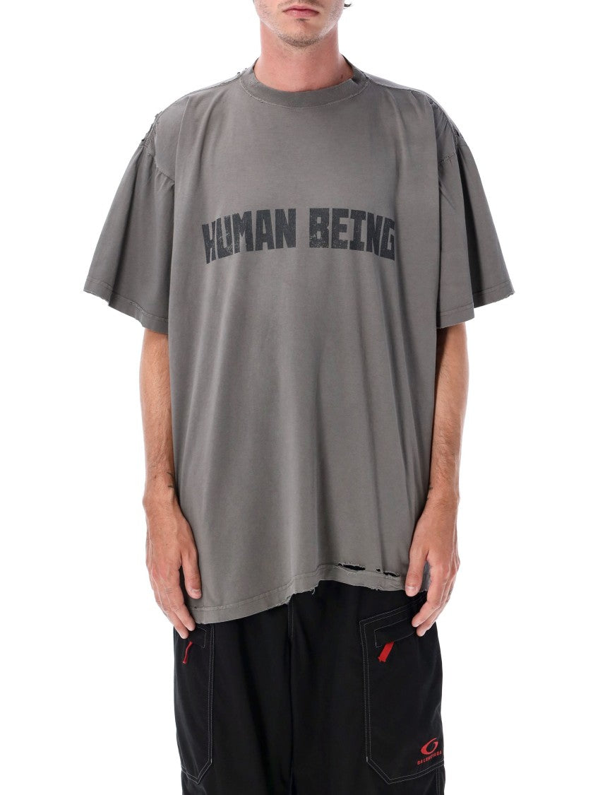 Balenciaga Human Being Shifted T-Shirt