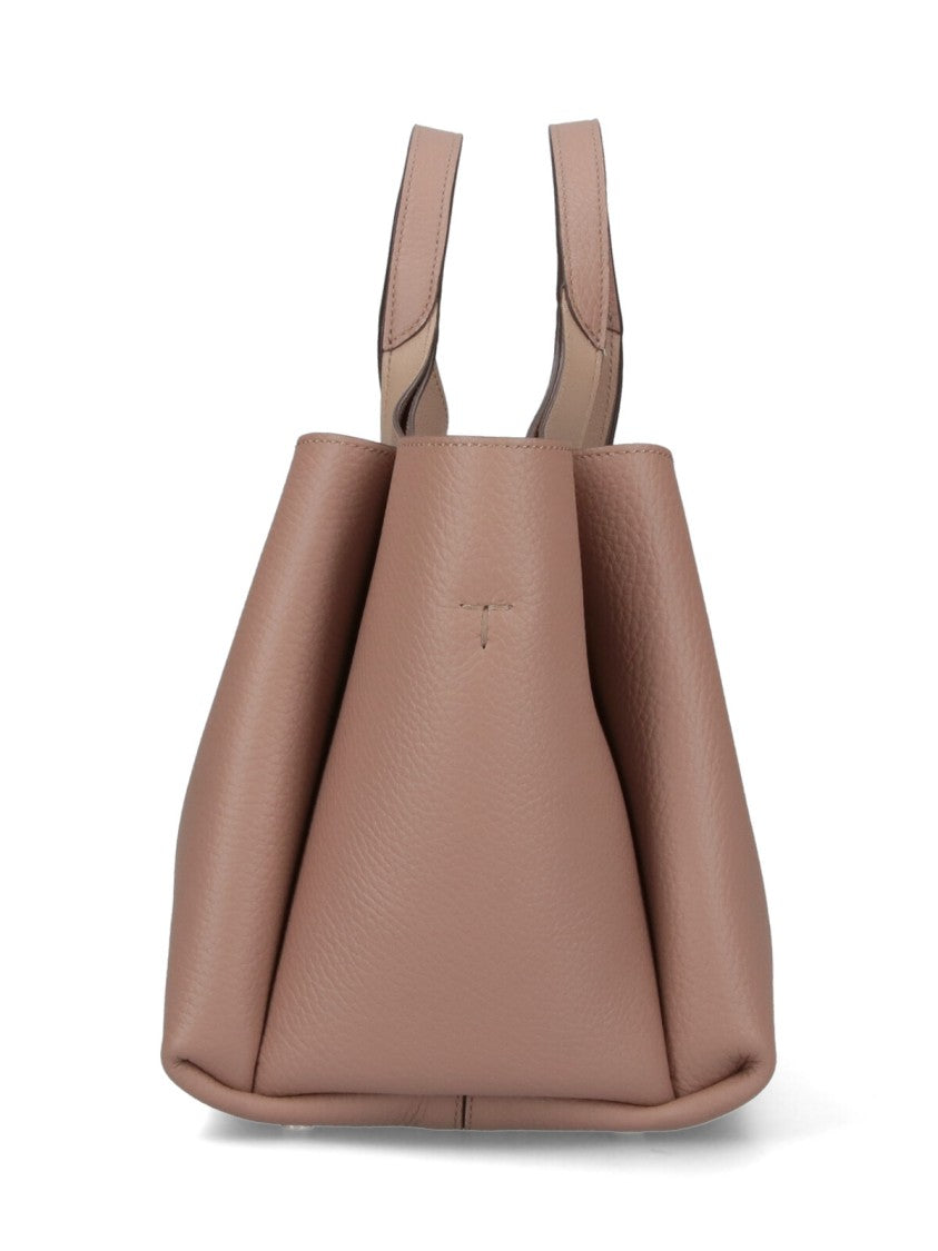 Tod's Mini Beige Leather Tote