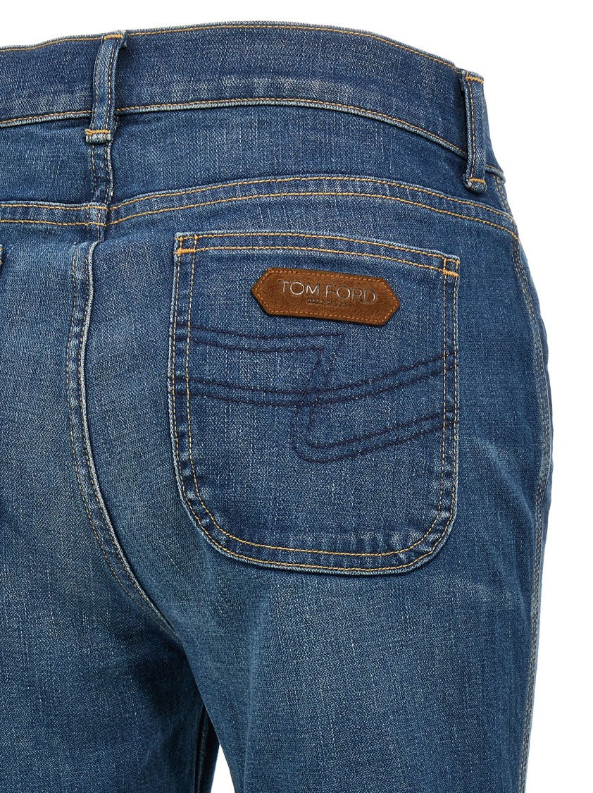 Tom Ford Stone Washed Denim Flare' Jeans