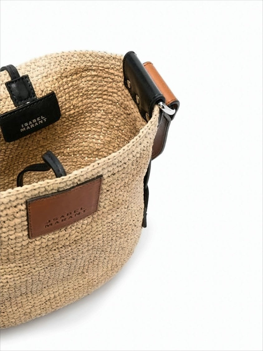 Isabel Marant Woven Raffia Crossbody Bag