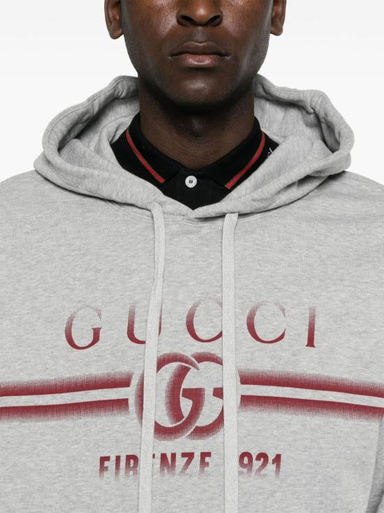 Gucci Light Grey Cotton Hoodie