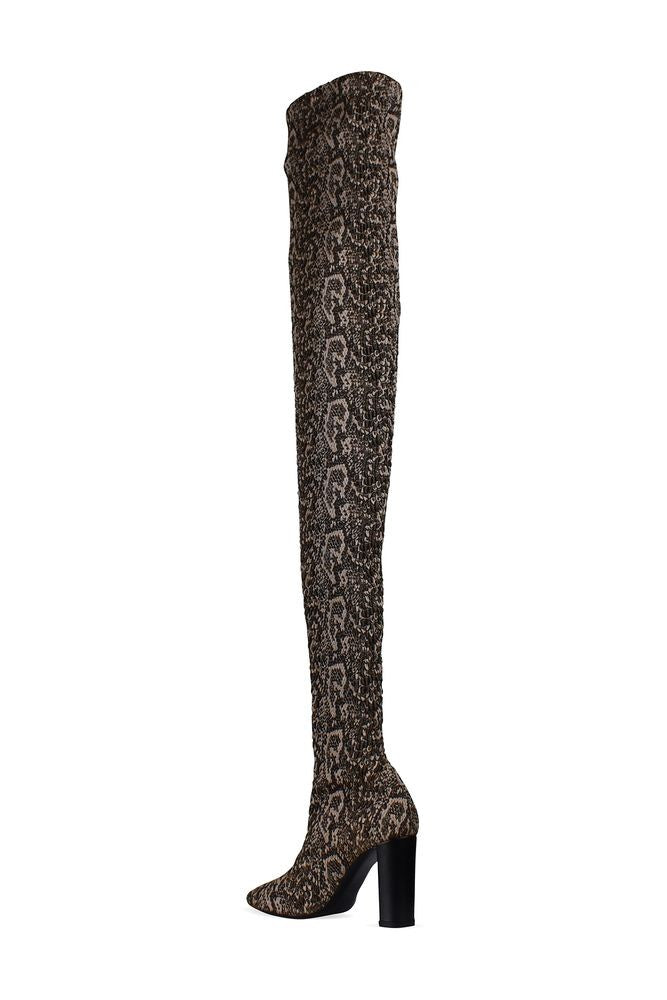 Saint Laurent Moon Thigh-High Boots