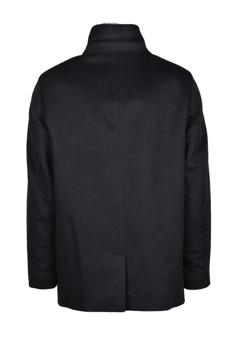 Paul & Shark Cashmere/Hair Coat - Black