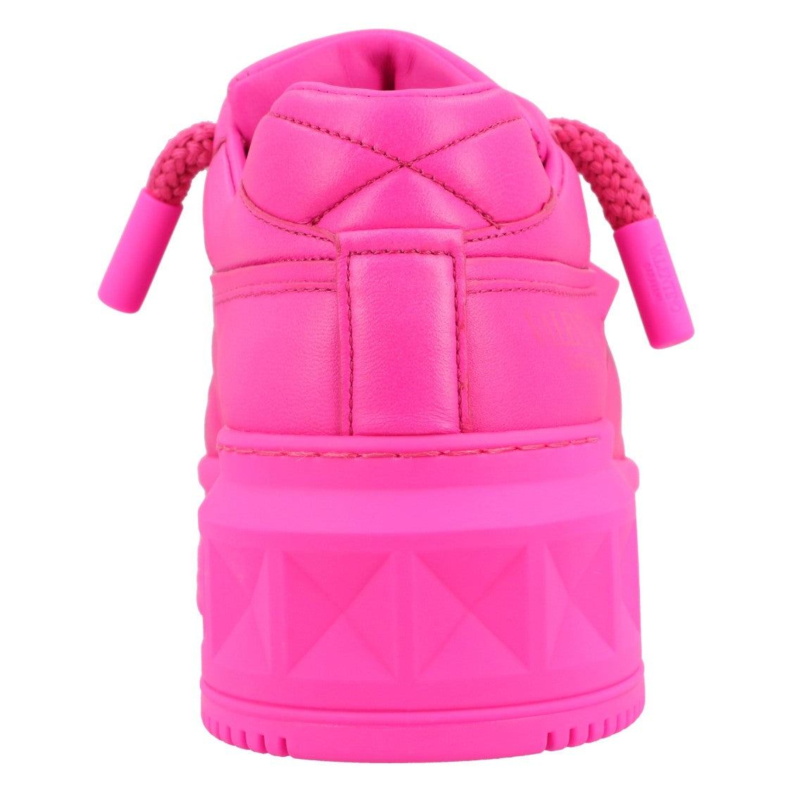 Valentino Pink One Stud Xl Leather Sneakers