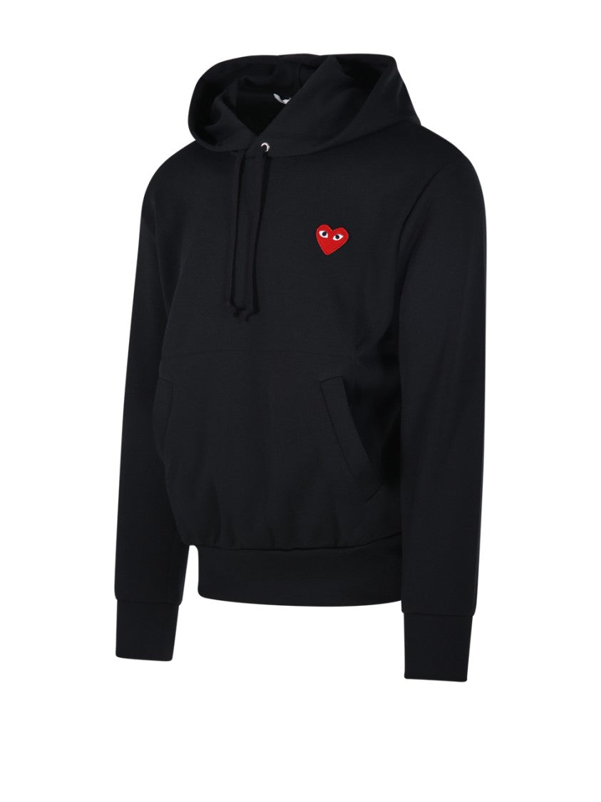 Comme Des Garçons Sweatshirt Red Heart