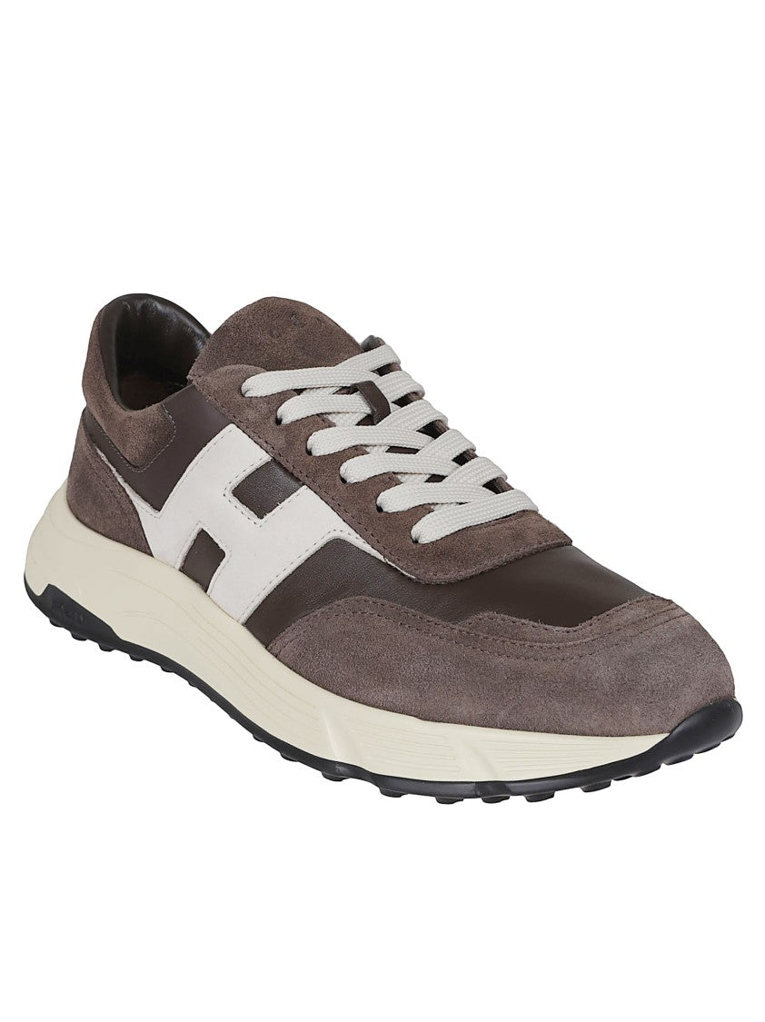 Hogan H563 Low-Top Sneakers With Suede