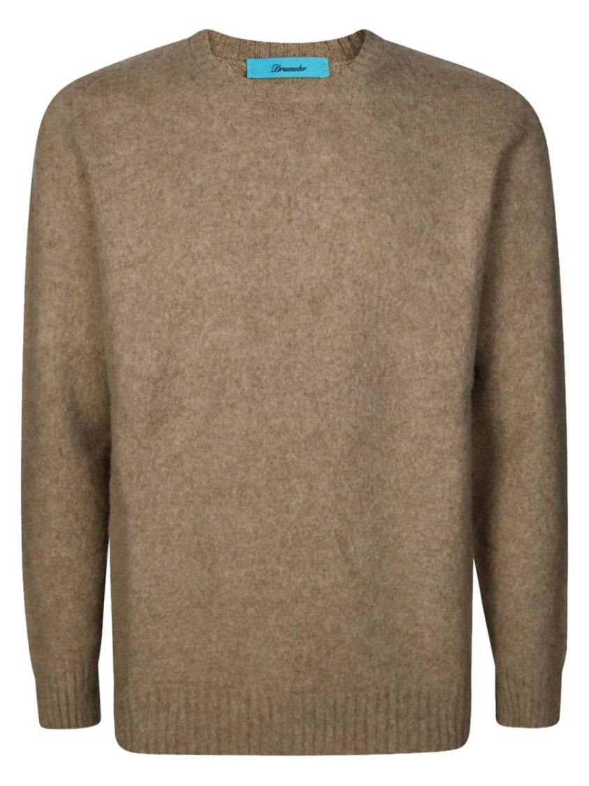 Drumohr Crewneck Textured Knit Sweater