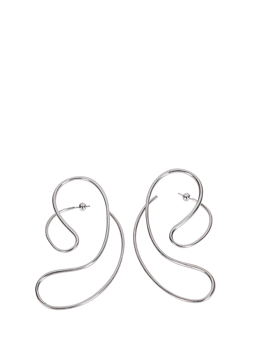 Panconesi Sculptural Large Earrings With Fluid Design
