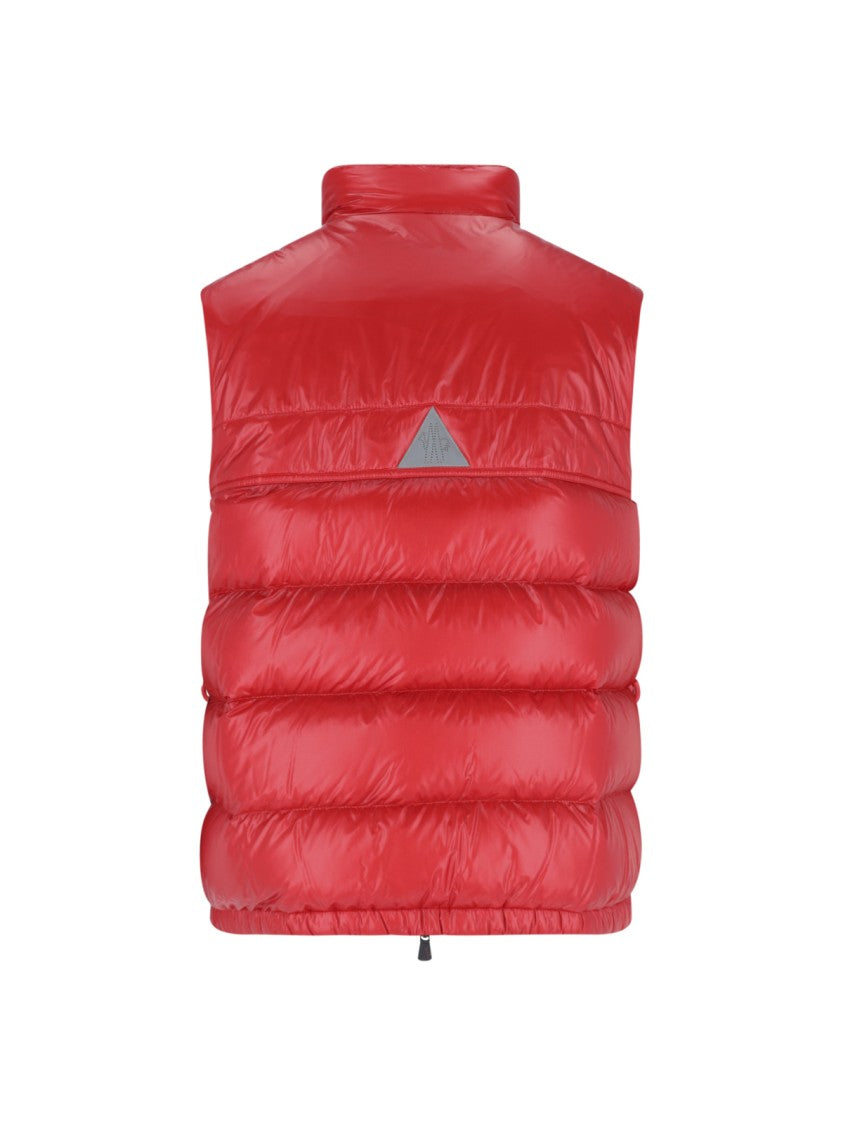 Moncler Grenoble Red Uychi Padded High Collar Vest