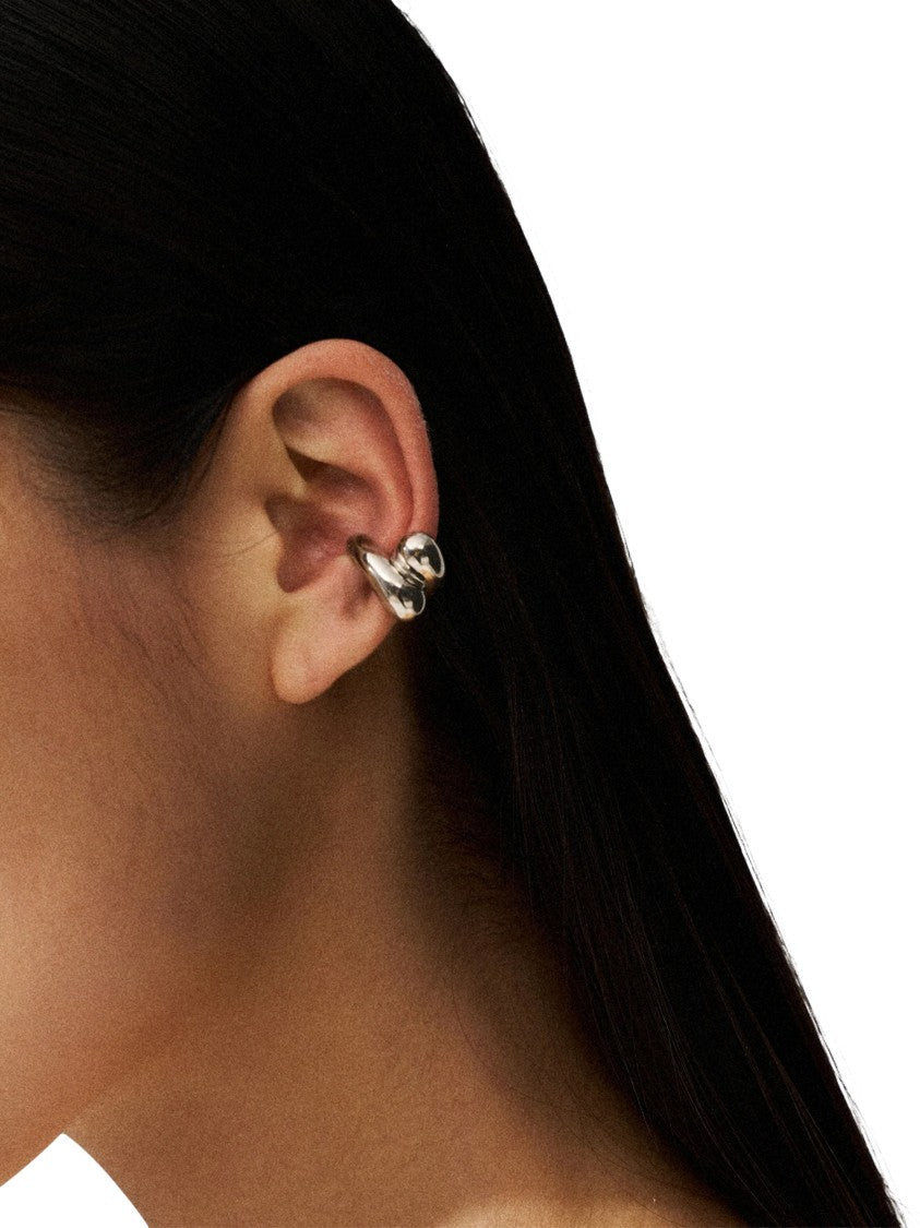 Panconesi Curved Silver Ear Cuff