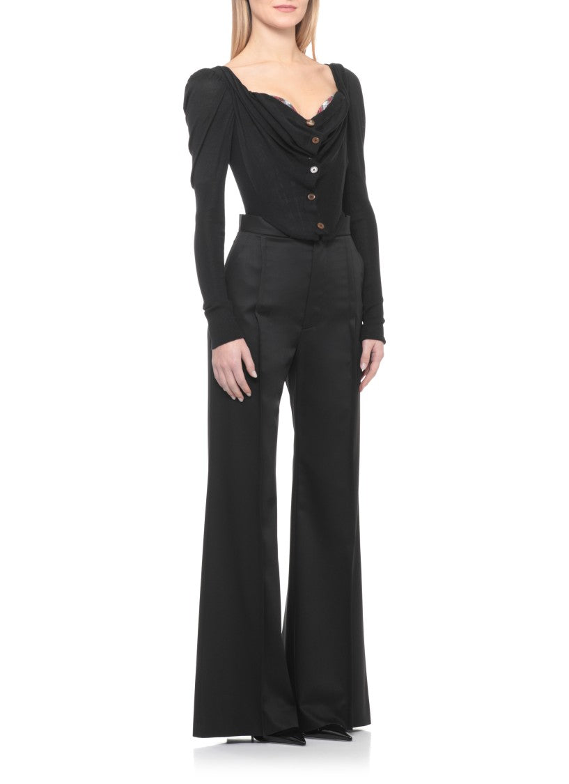 Vivienne Westwood Black Bea Corset Cardi Sweater