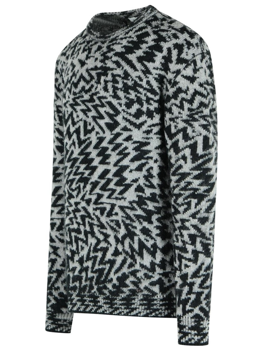 Laneus Two-Tone Wool Blend Sweater