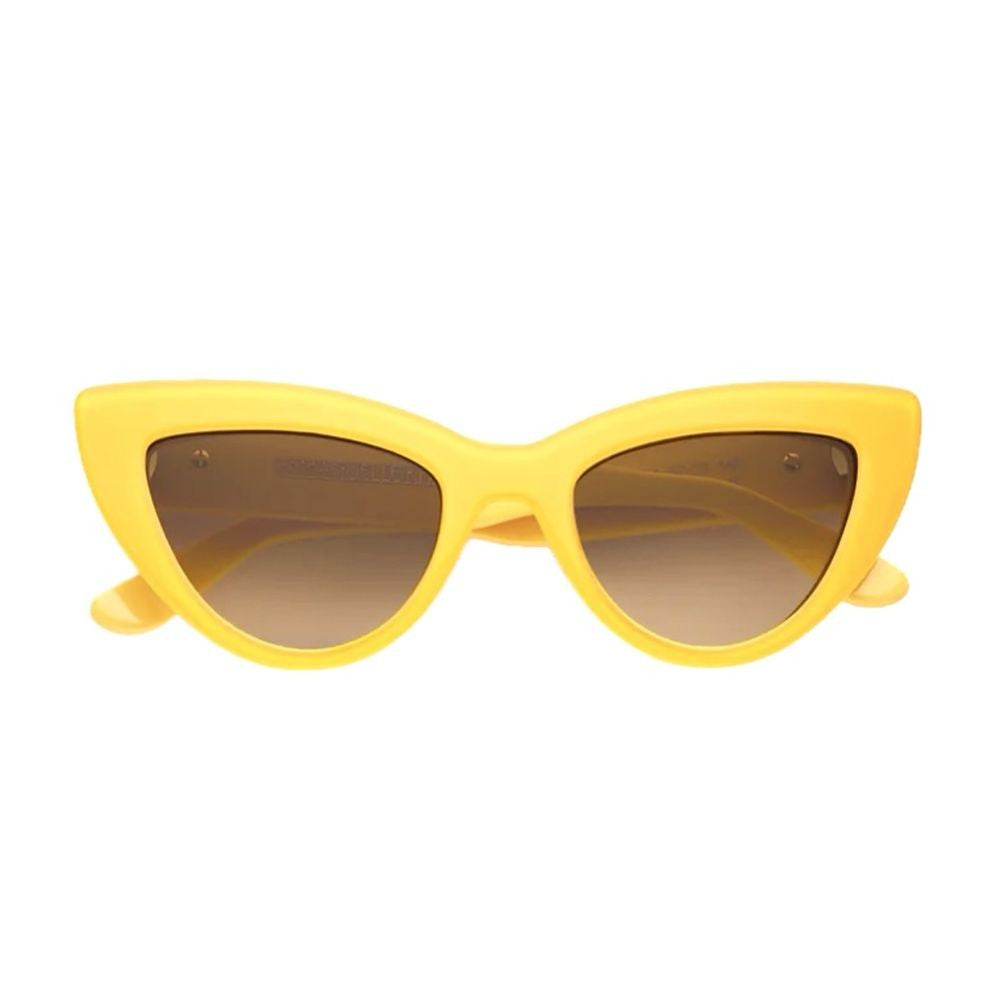 Emmanuelle Khanh Cherry Bold Cat-Eye Sunglasses With Inner Bevels