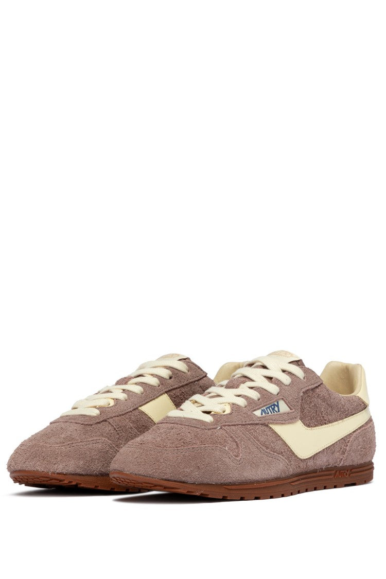 Autry Mauve Windspin Suede Sneakers