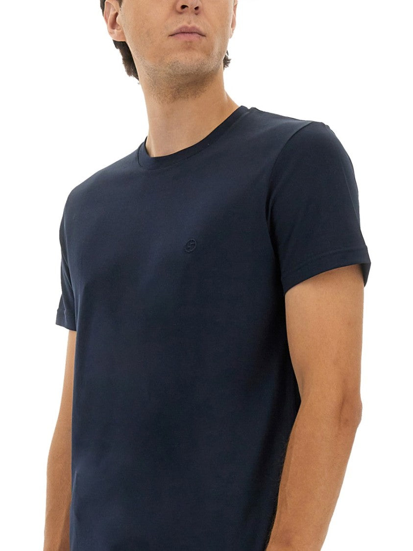 Giorgio Armani Crewneck Cotton T-Shirt