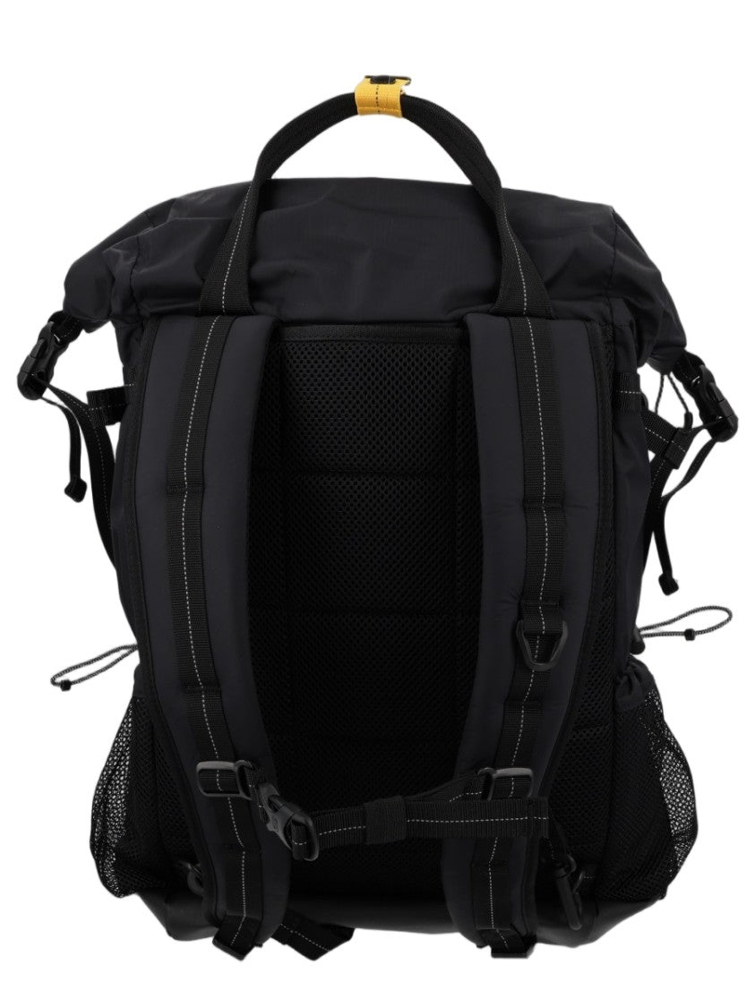 Parajumpers Black Durable Roll-Top Polyamide Backpack
