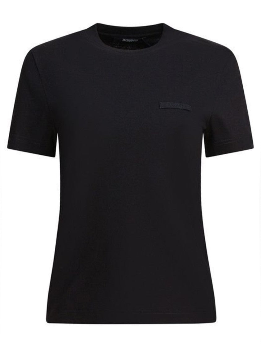 Jacquemus Slim Fit Chest Grosgrain Detail T-Shirt