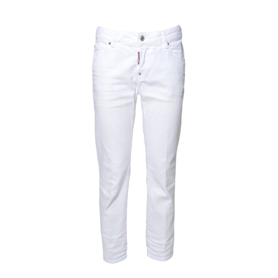 Dsquared2 Cool Girl White Bull Jeans In White Denim