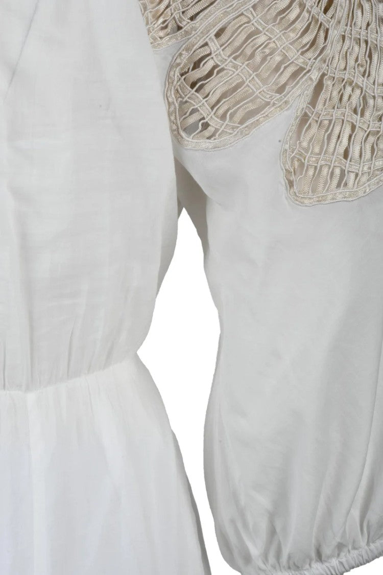 Forte Forte Embroidered Long Dress - White