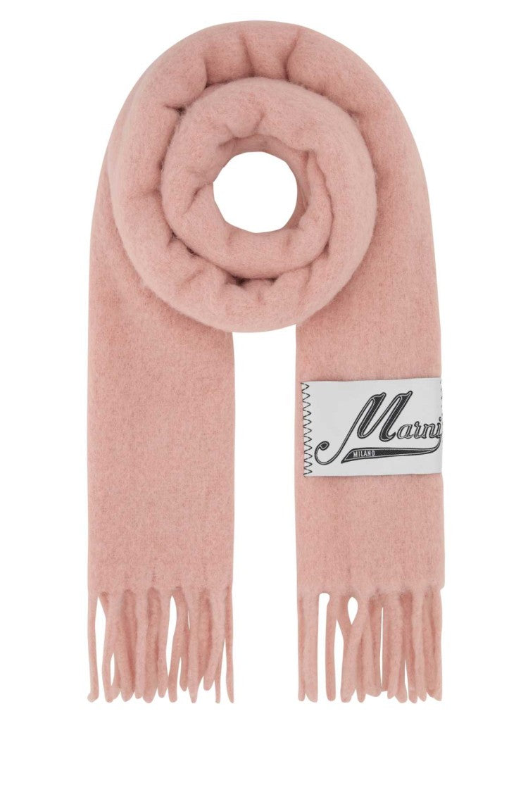 Marni Dark Pink Alpaca Blend Scarf