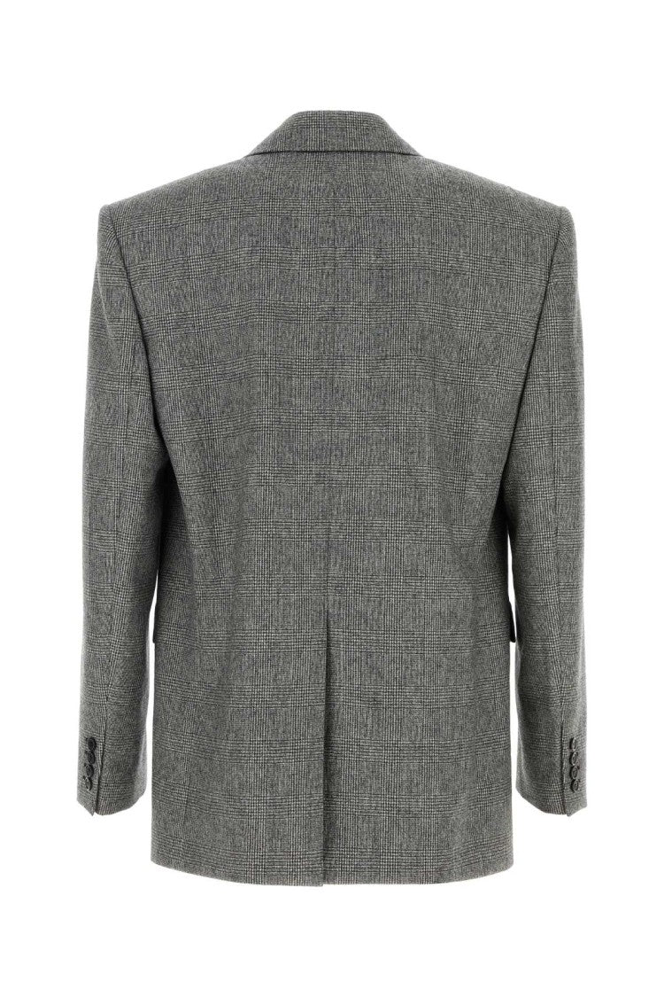 Saint Laurent Embroidered Wool Blazer