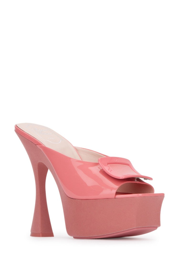 Roger Vivier High-Heeled Platform Sandal With Sculptural Heel