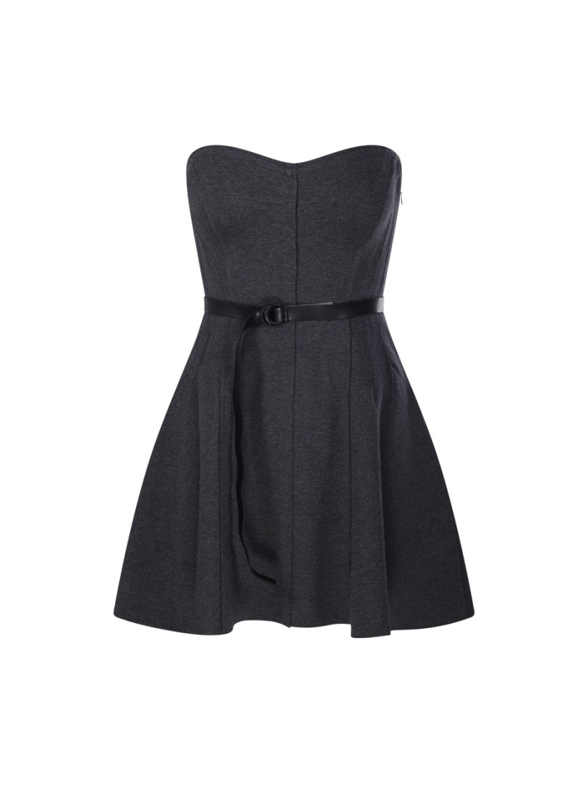 Norma Kamali Strapless Grace Mini Dress