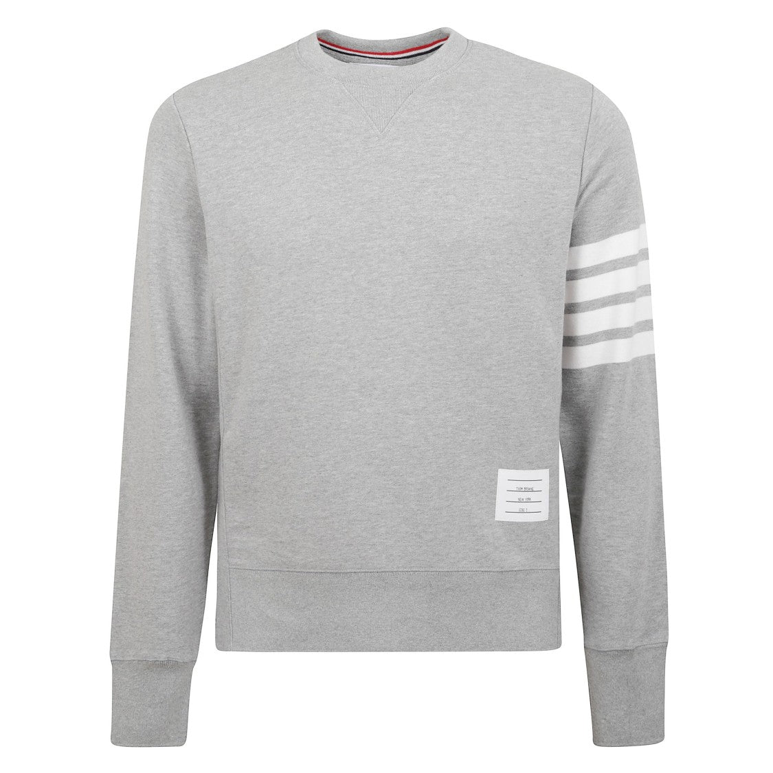 Thom Browne Long-Sleeve 4-Bar Cotton Sweater