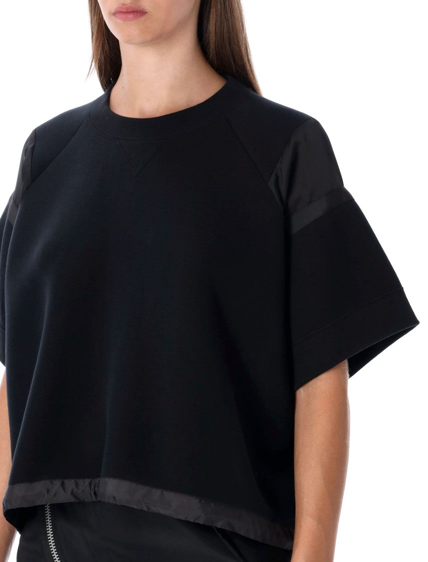 Sacai Oversized Technical Cotton T-Shirt