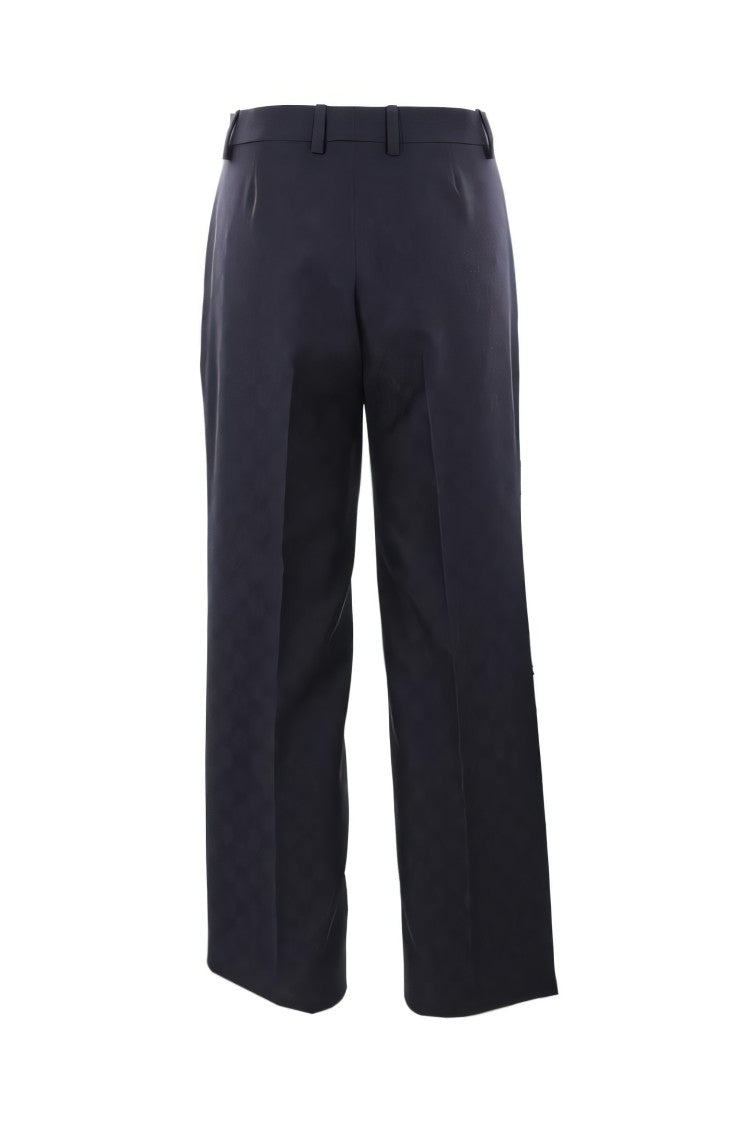 Gucci Tailored Blue Wool Straight Pants