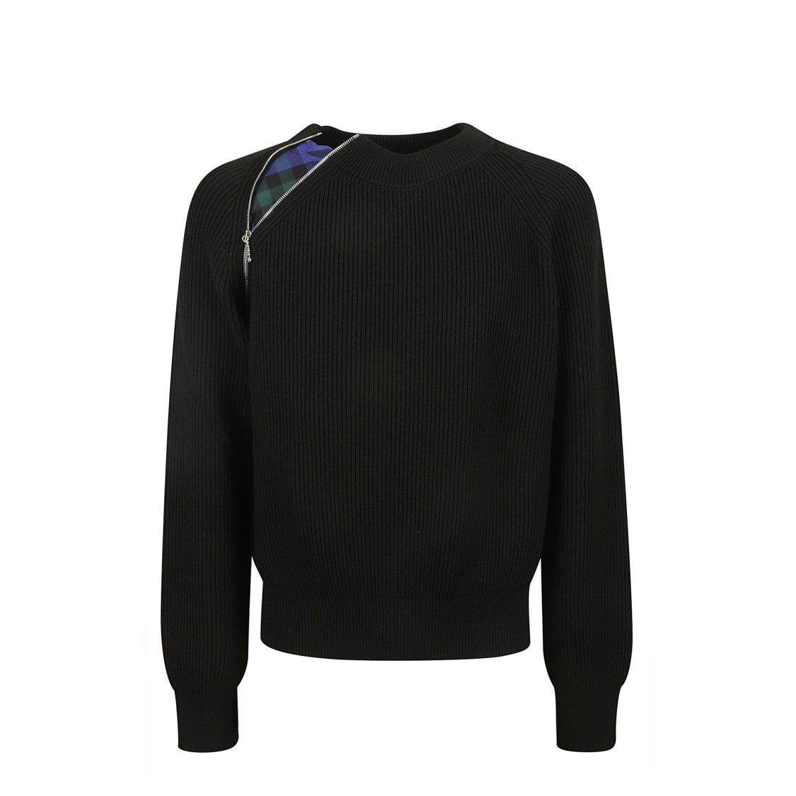 Burberry Relaxed Fit Black Wool Sweater
